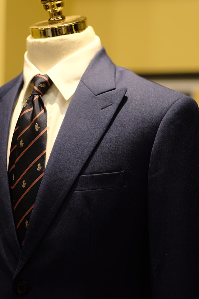 Vest xanh navy sáng- 2 khuy