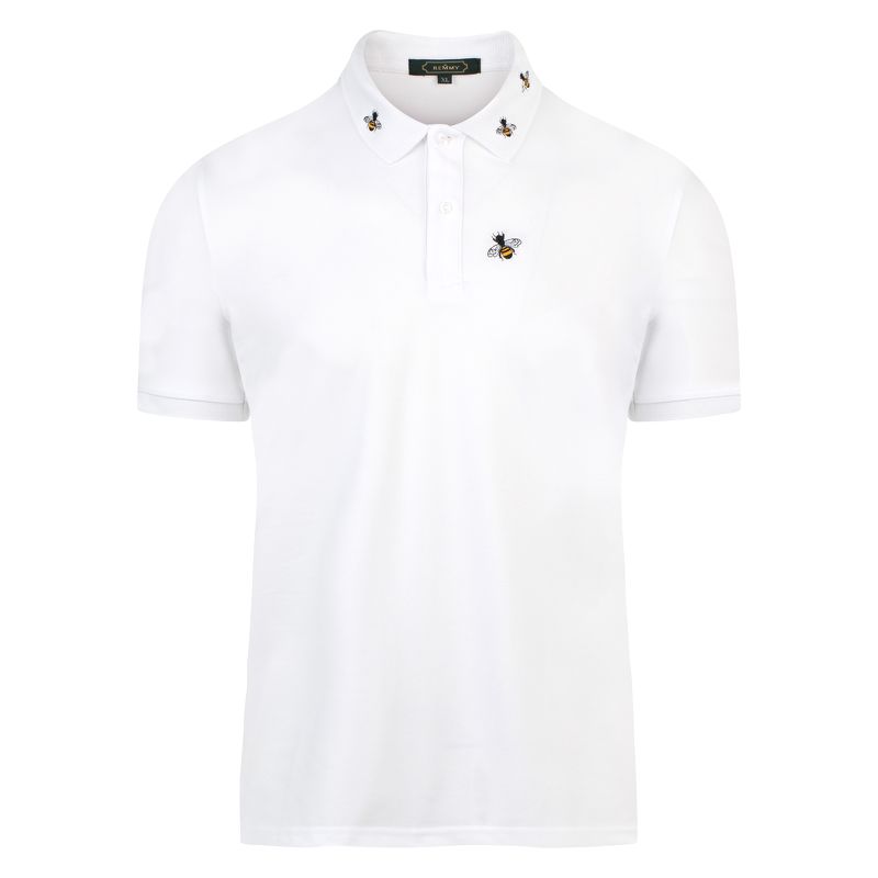 AF trắng con ong lá cổ+ ngực trái- PL18