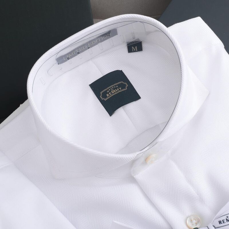 SM trắng tinh cổ ngang- dệt chỉ chéo sole, thắt nơ remmy