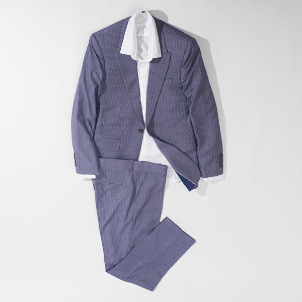 Vest ghi xám kẻ chỉ sọc trắng, 1khuy