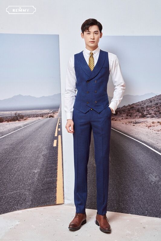 ZV xanh lam đen xước- 379 size L