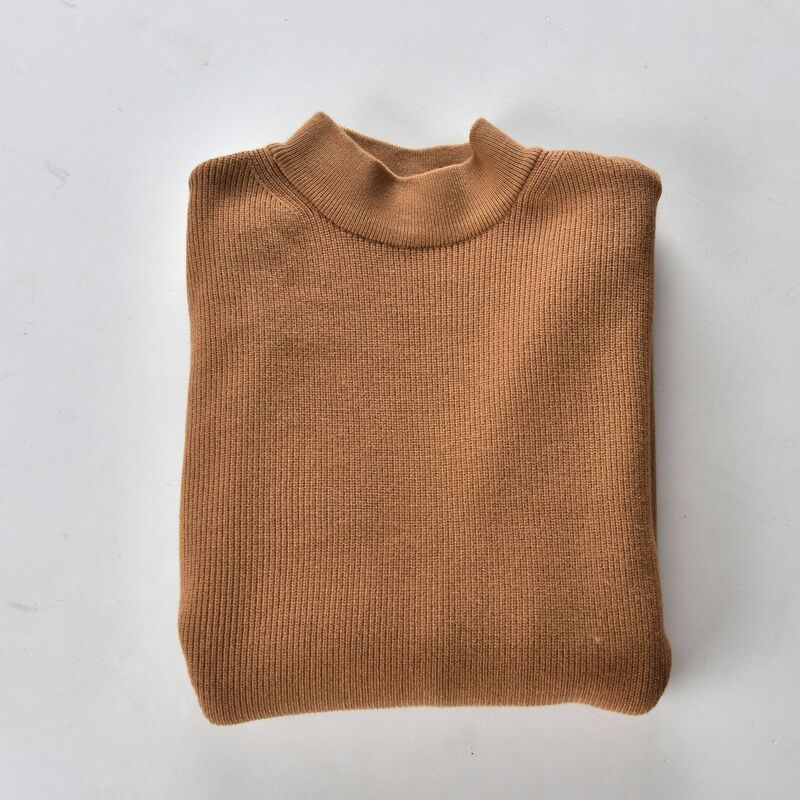 AL dày, cổ ba phân màu nâu- 6610 sz M