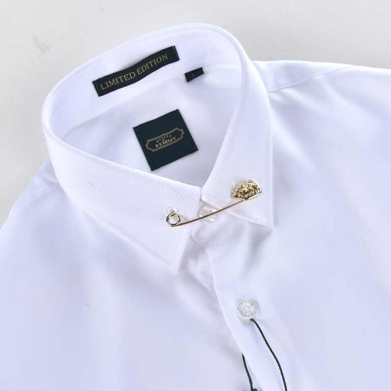 SM trắng tinh cufflink cổ- ghim bằng vàng