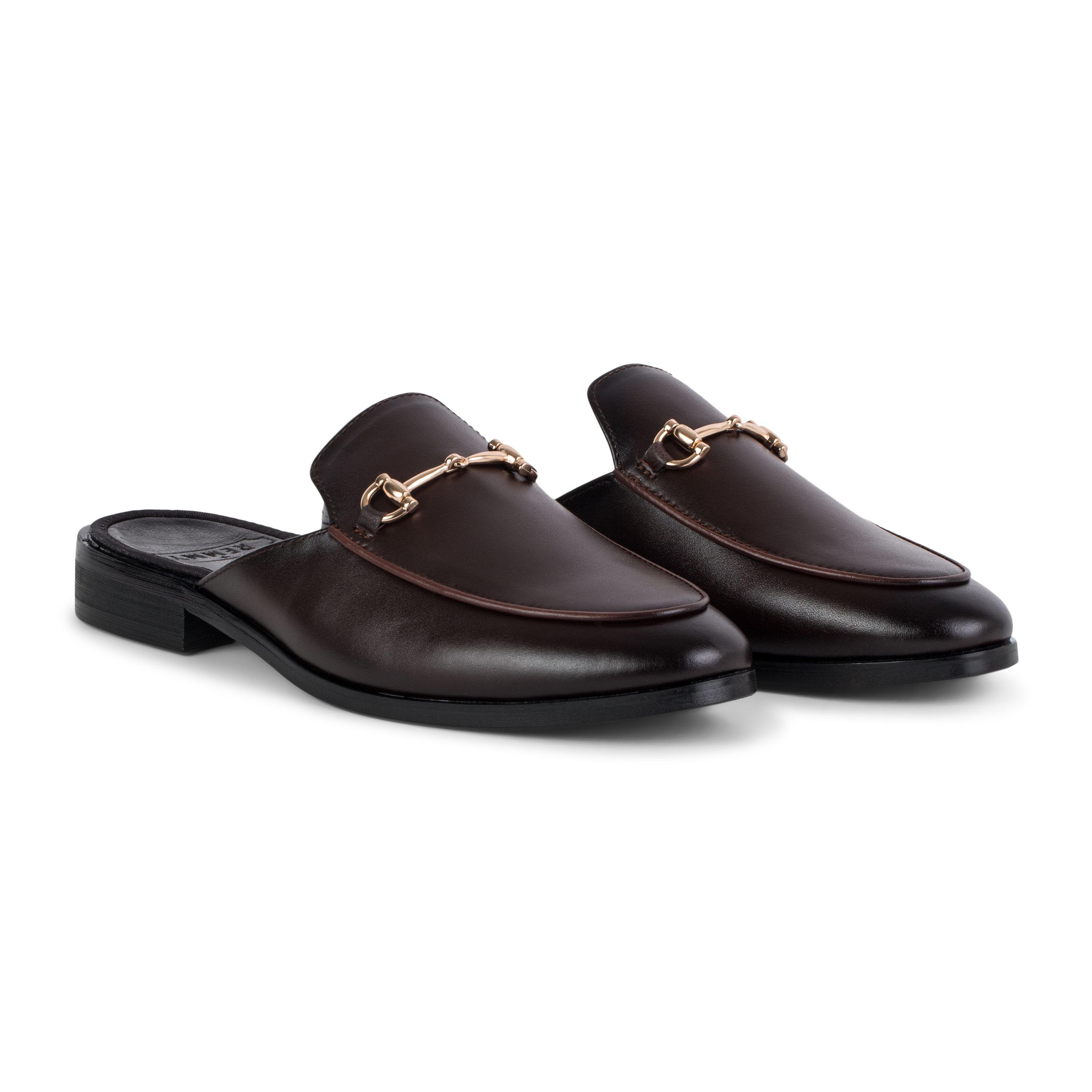 Giầy sục nâu đai khóa sz 39