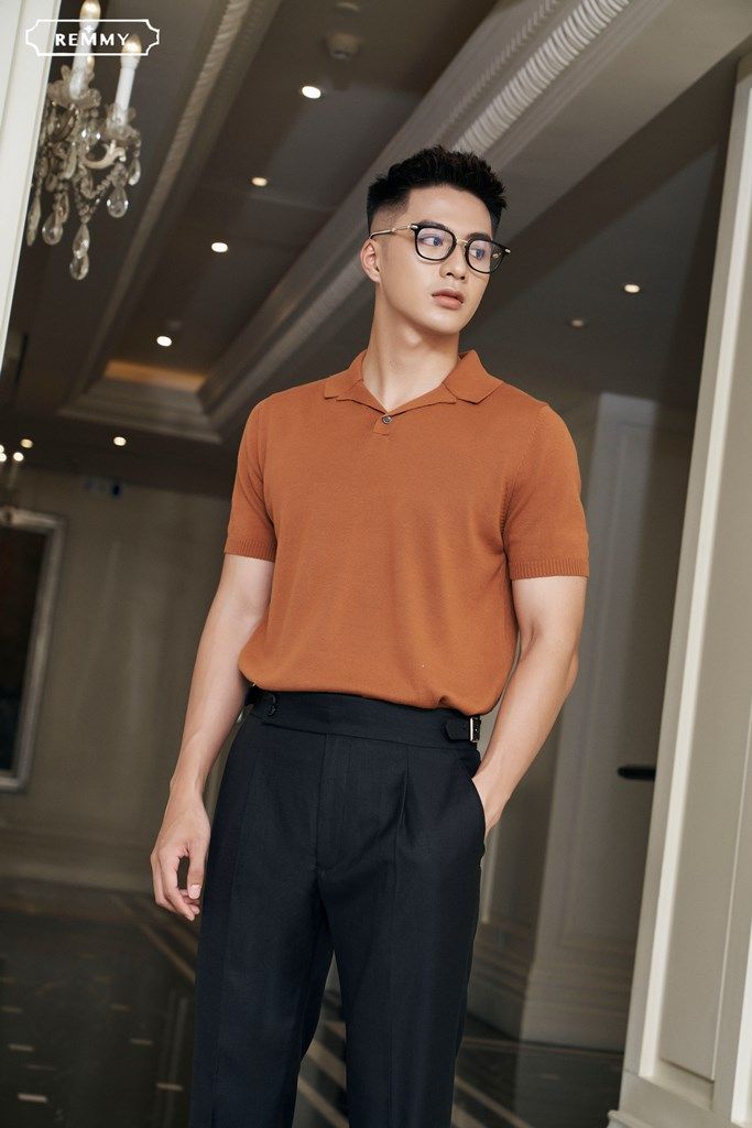 AF chất len màu nâu đất trơn- #2207
