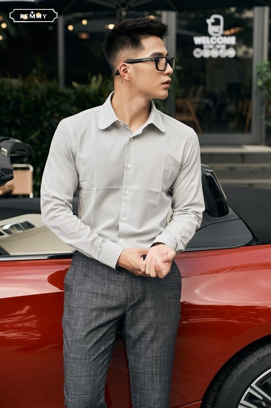 SM cổ cánh sen, ghi kẻ sọc liti