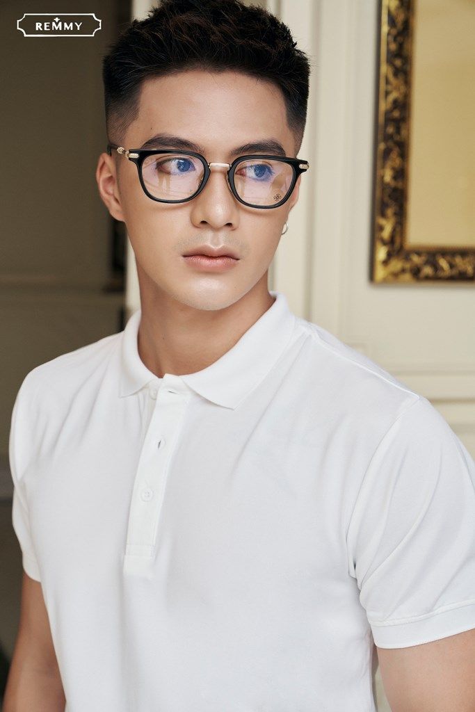 AF polo trắng trơn, in Remmy