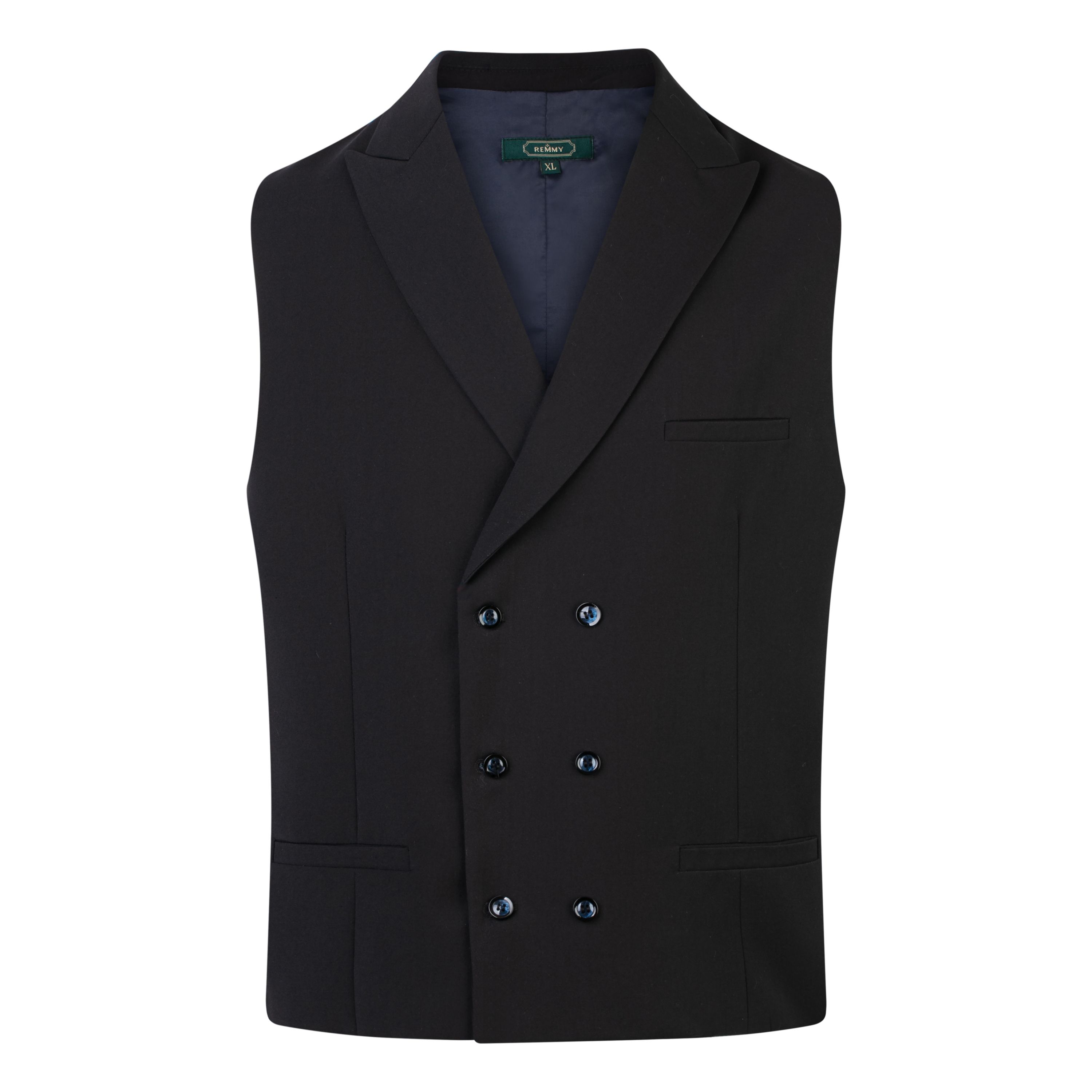 Zilê ve vest đen vải mỏng- 420 size L