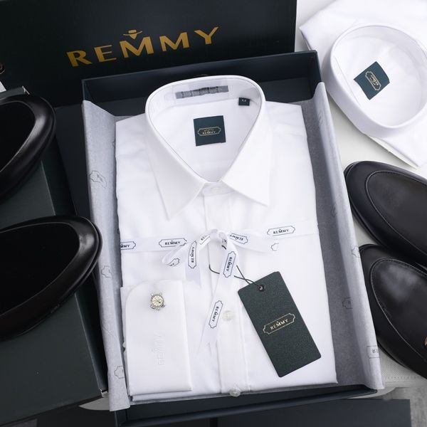SM trắng tinh, vải dệt chéo, cufflink tay áo