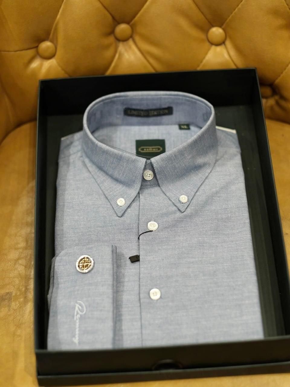SM xanh denim nhạt, cufflink tay