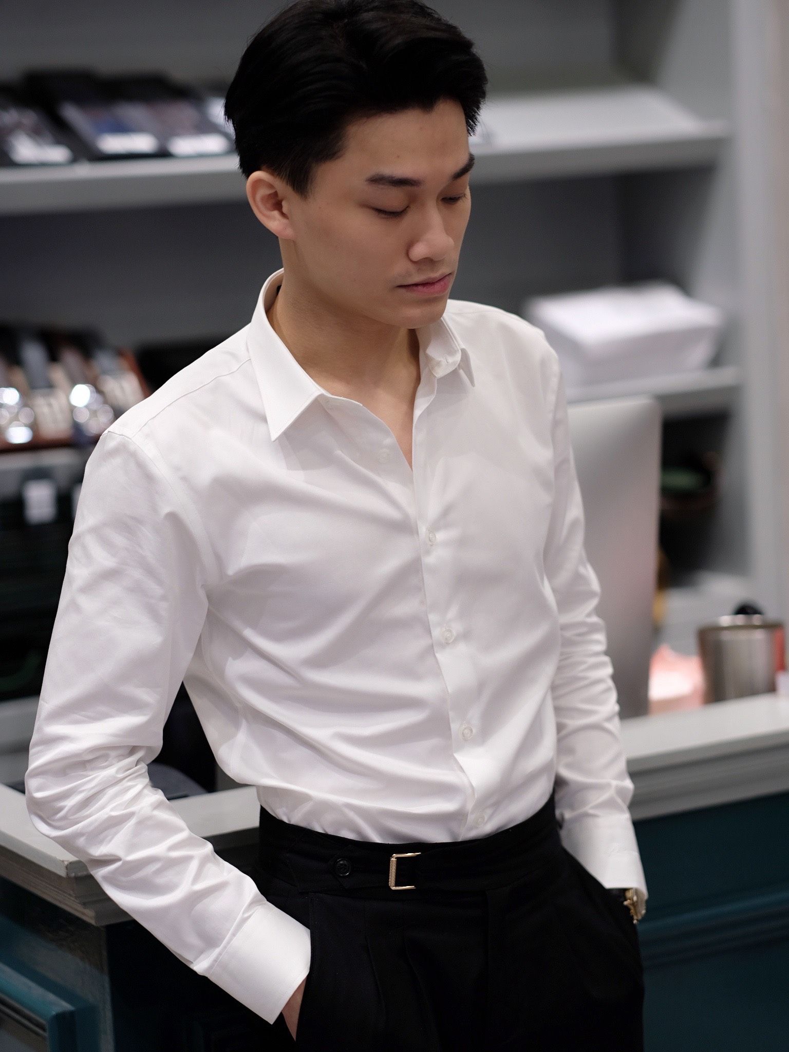 SM trắng tinh vải trơn -926