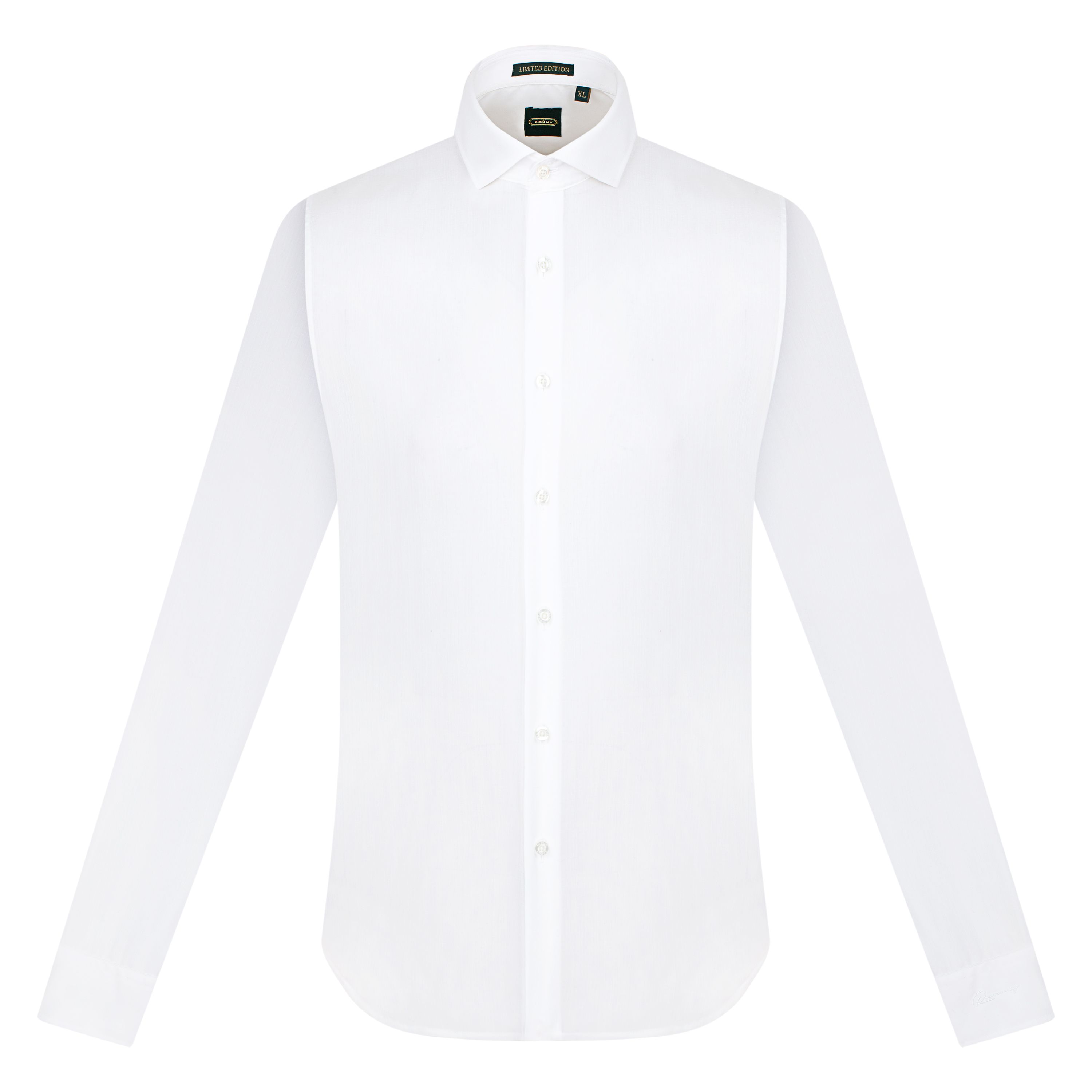 SM trắng ht chấm nổi, cổ ngang -919