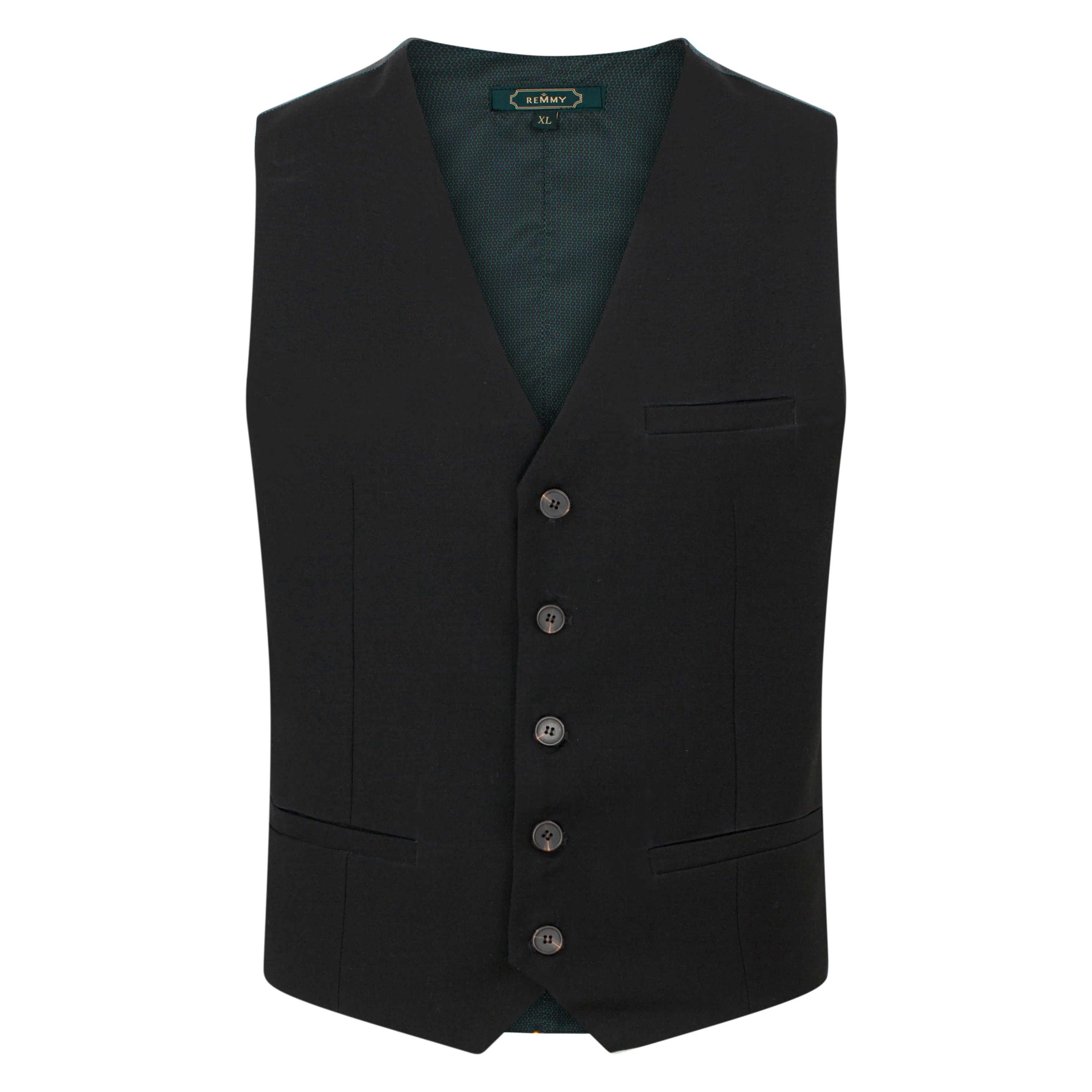 Zile đen trơn vải mềm - 457 size L