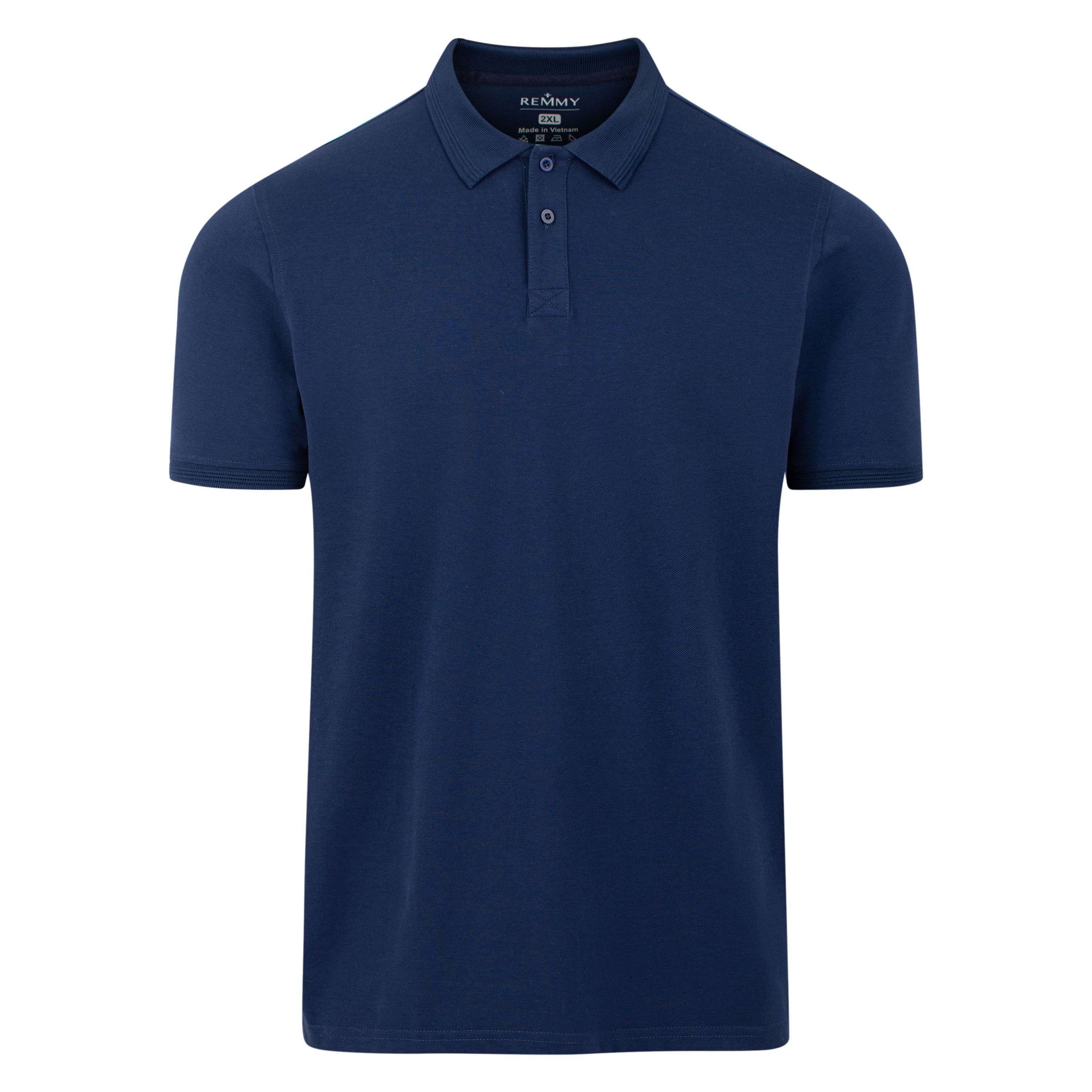 AF polo slimfit xanh navy trơn