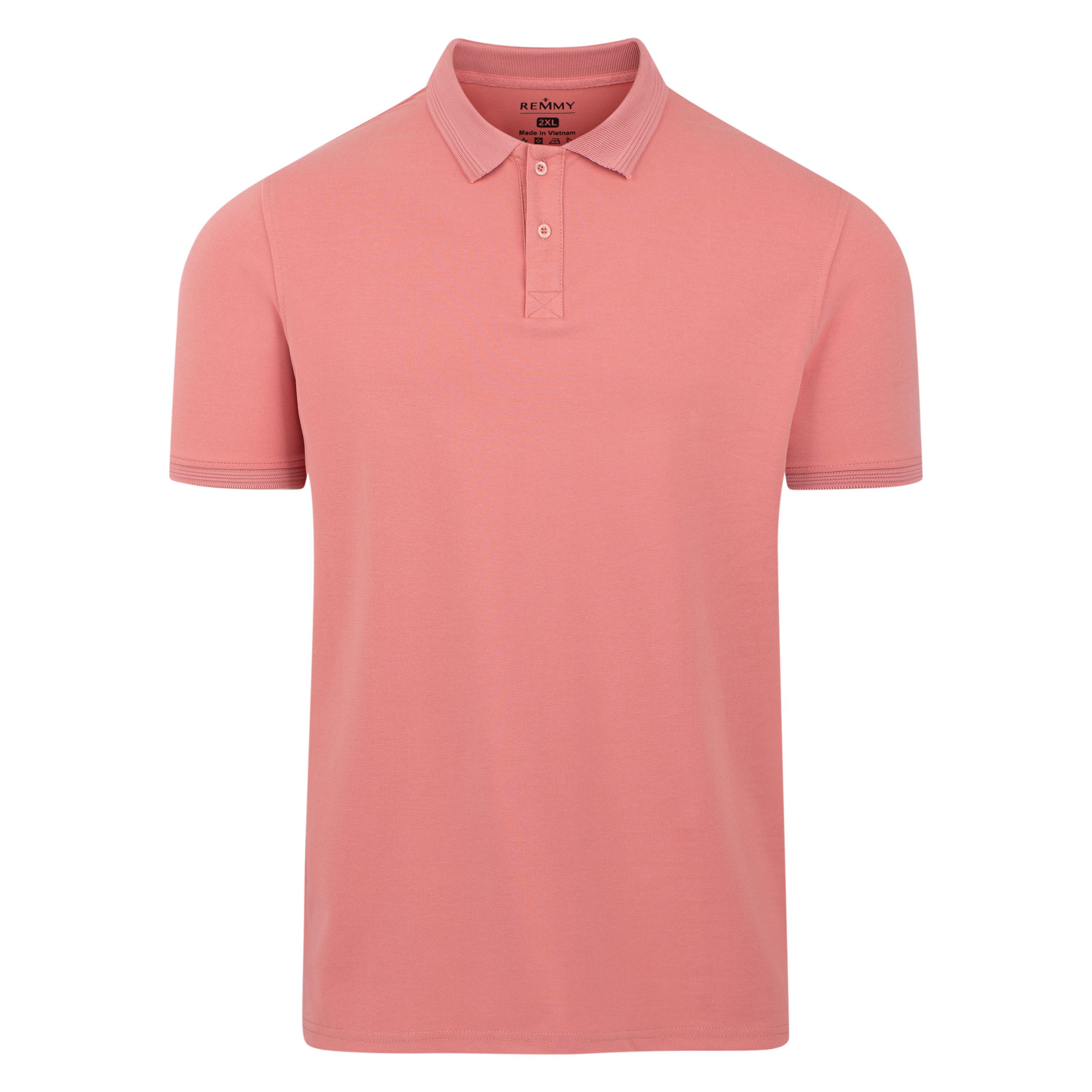 AF polo slimfit hồng cam trơn
