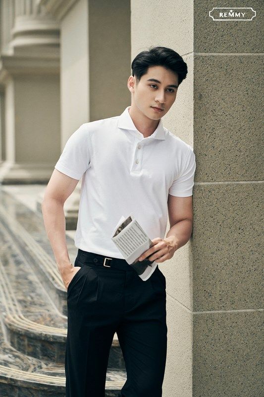 AF polo cao cấp limited- cổ ngang- màu trắng sz M