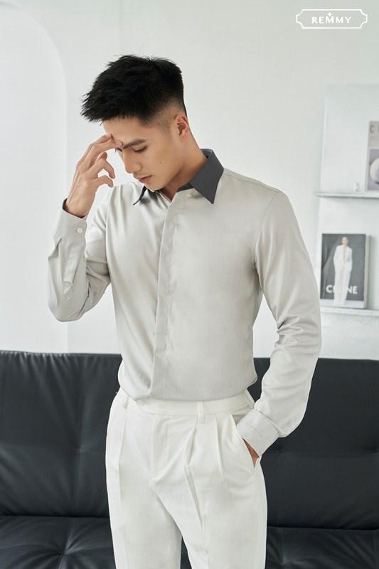 SM ghi nhạt, phối cổ xám đậm