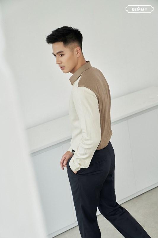 SM phối thân trước be- cổ+ thân sau nâu nhạt