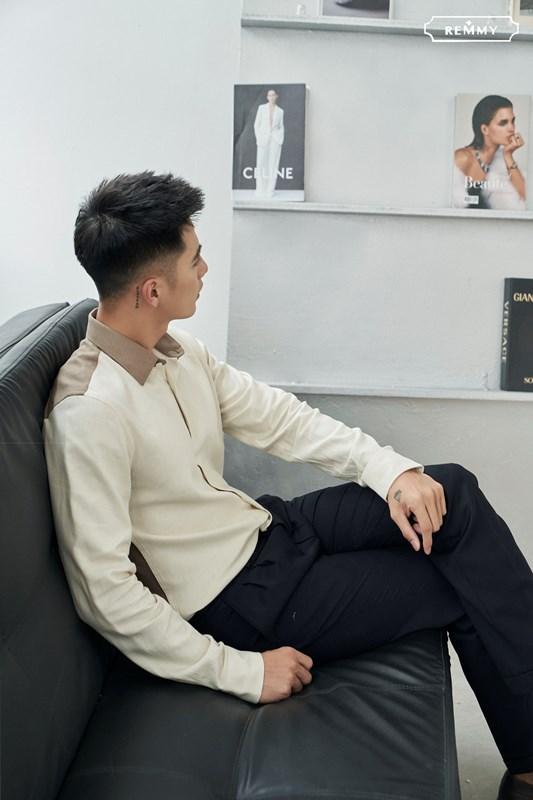 SM phối thân trước be- cổ+ thân sau nâu nhạt