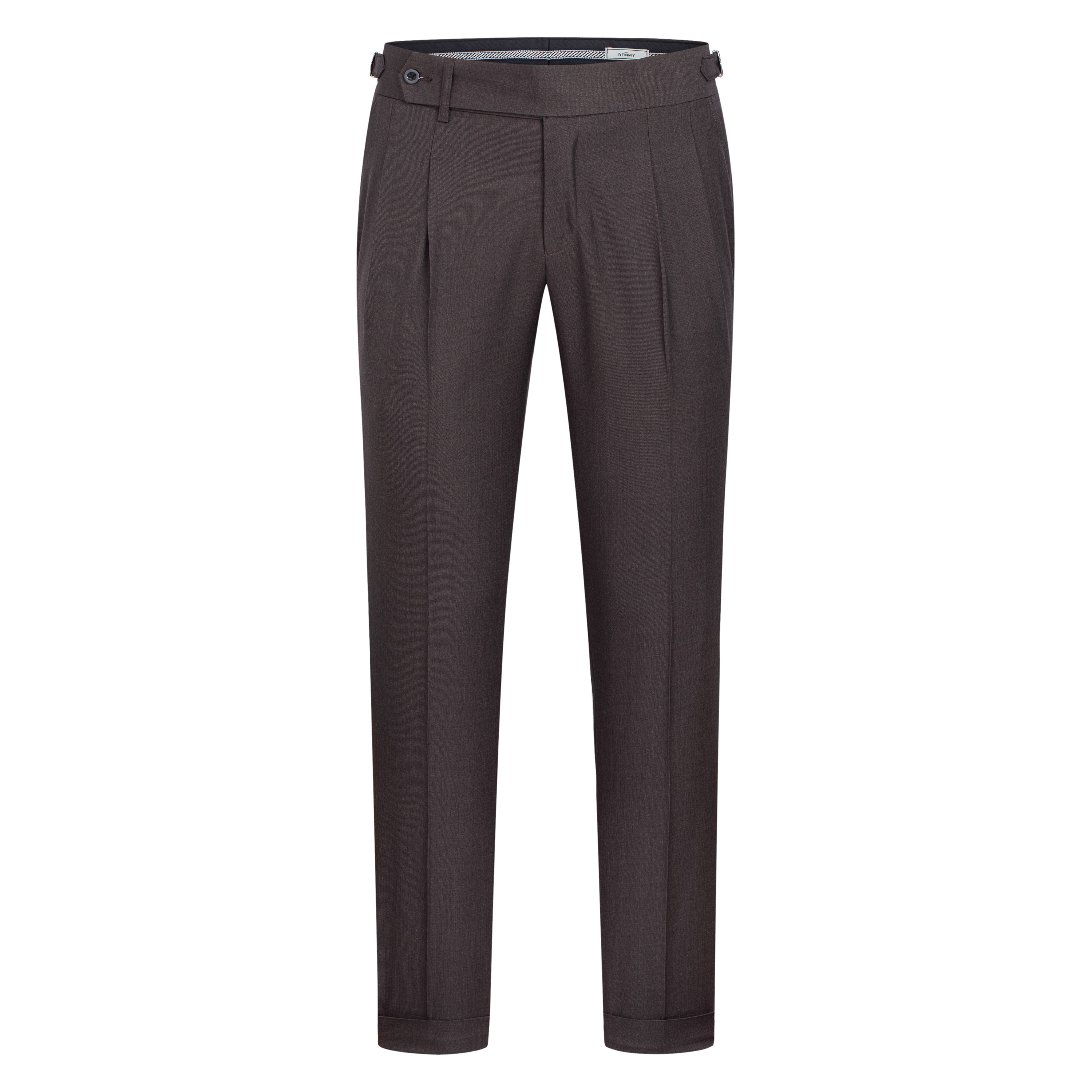 Quần cạp cao 4cm ghi đen #486
