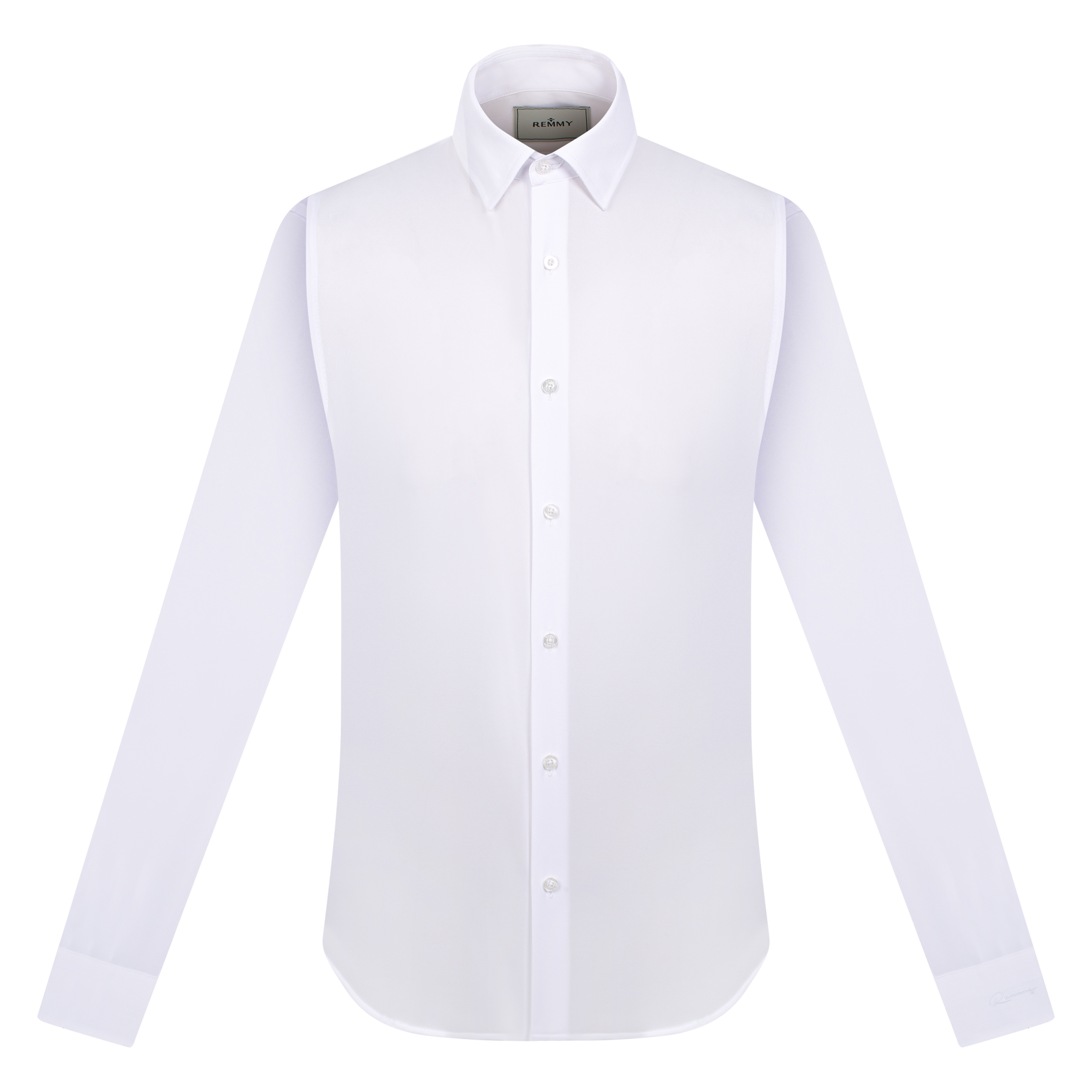 SM trắng tinh vải mềm, cổ basic #988