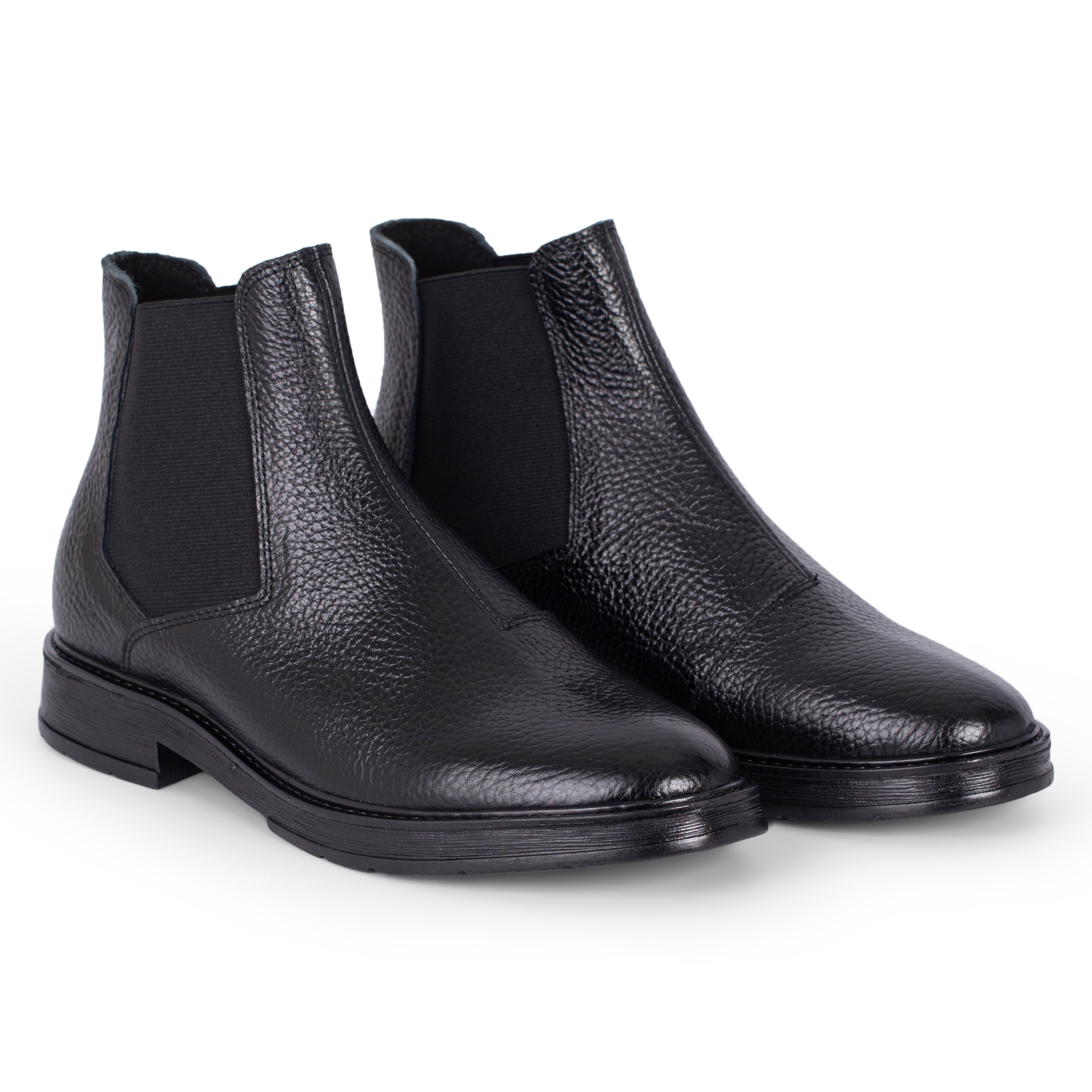 Boot cao cổ đen xẻ dọc 1 bên sz 39