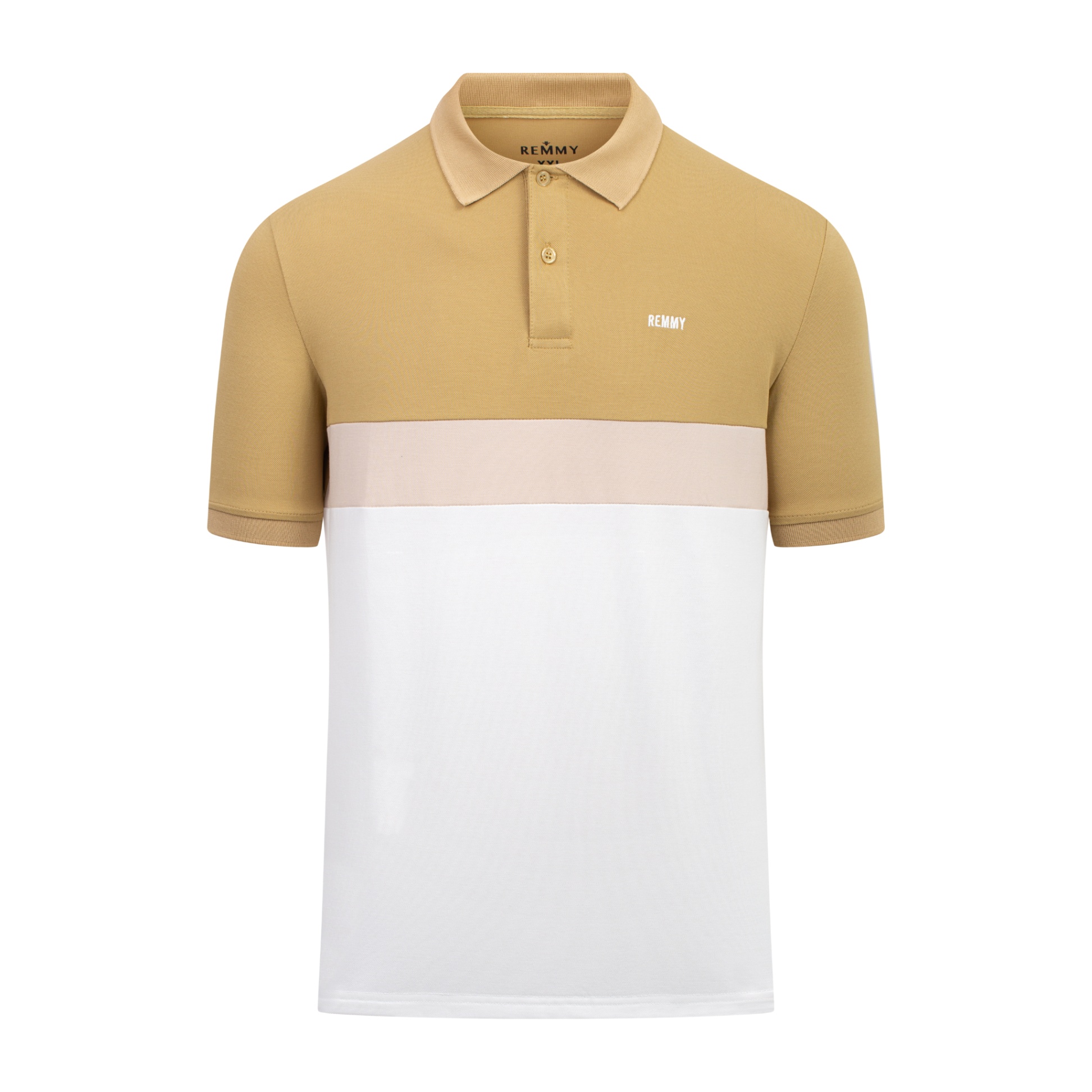 AF polo 3 màu vàng nâu-be-trắng #03