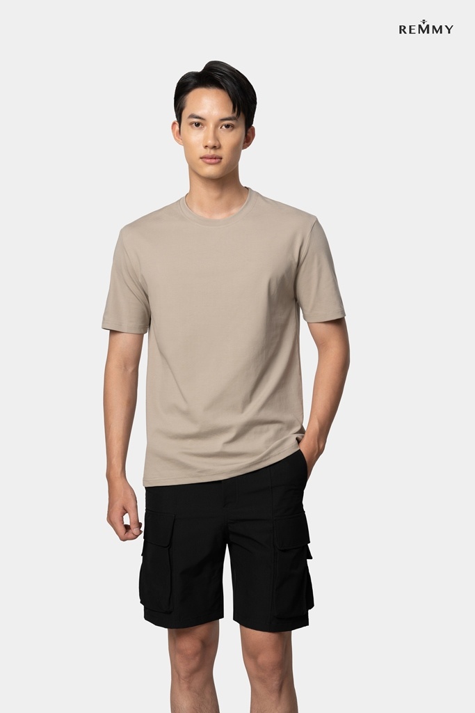 AF cổ tròn màu xám, co dãn 4 chiều 8233 #324