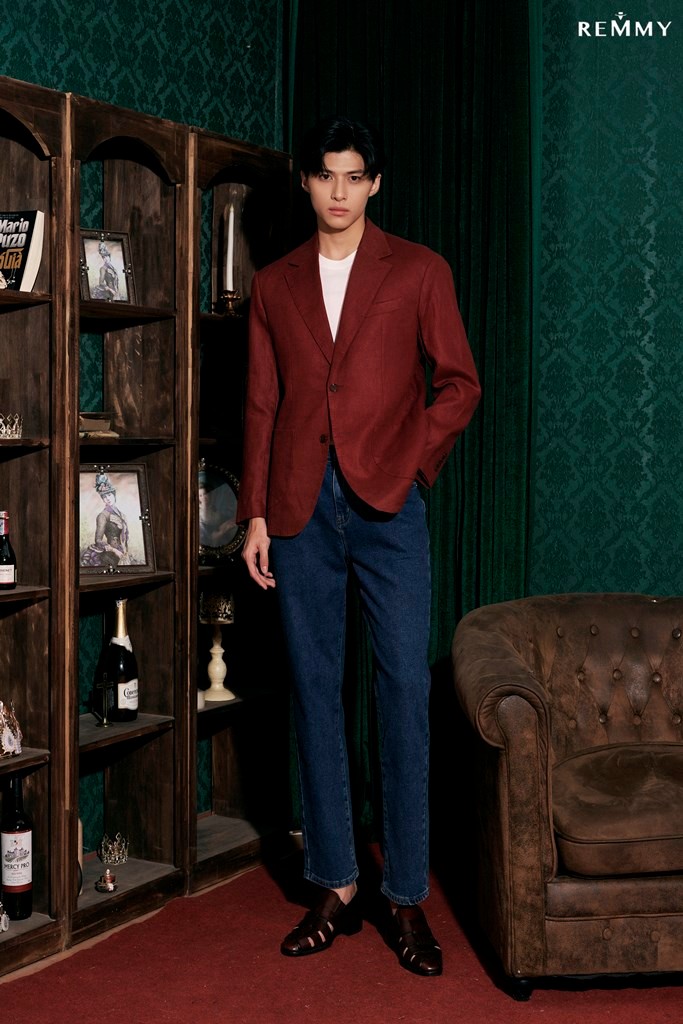 Blazer nâu đỏ vải xước GD2006 #515
