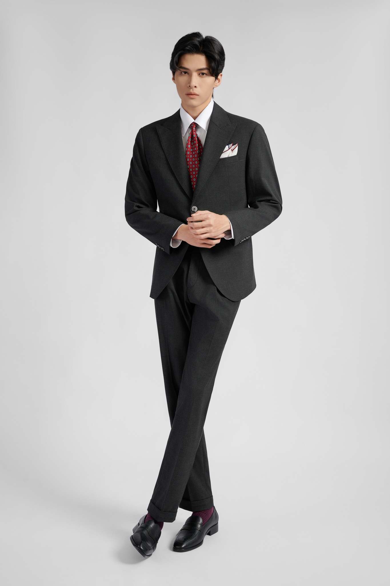 Áo vest nam màu đen kiểu bạ ve phi bóng 6 nút - HMVESTON - Vest nam đẳng  cấp - Nâng tầm phong cách
