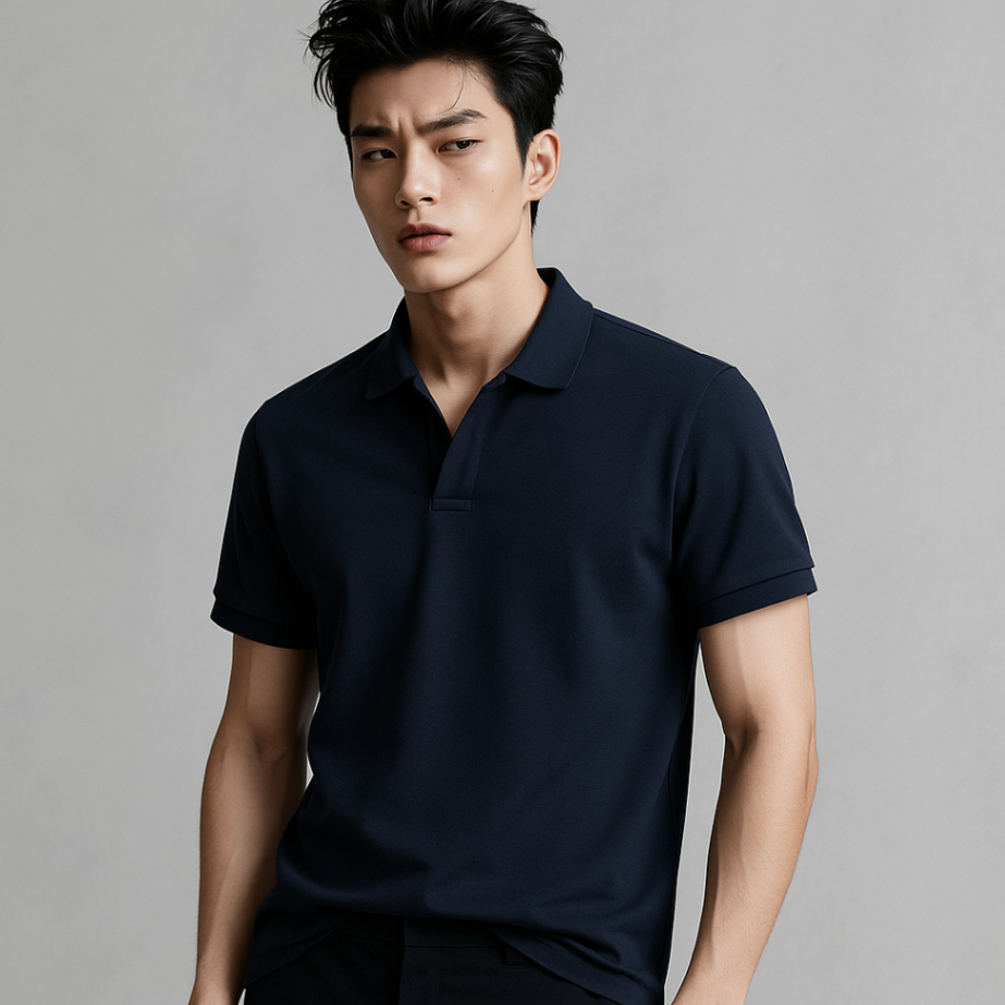 AF cổ bẻ màu tím than 6701 #376