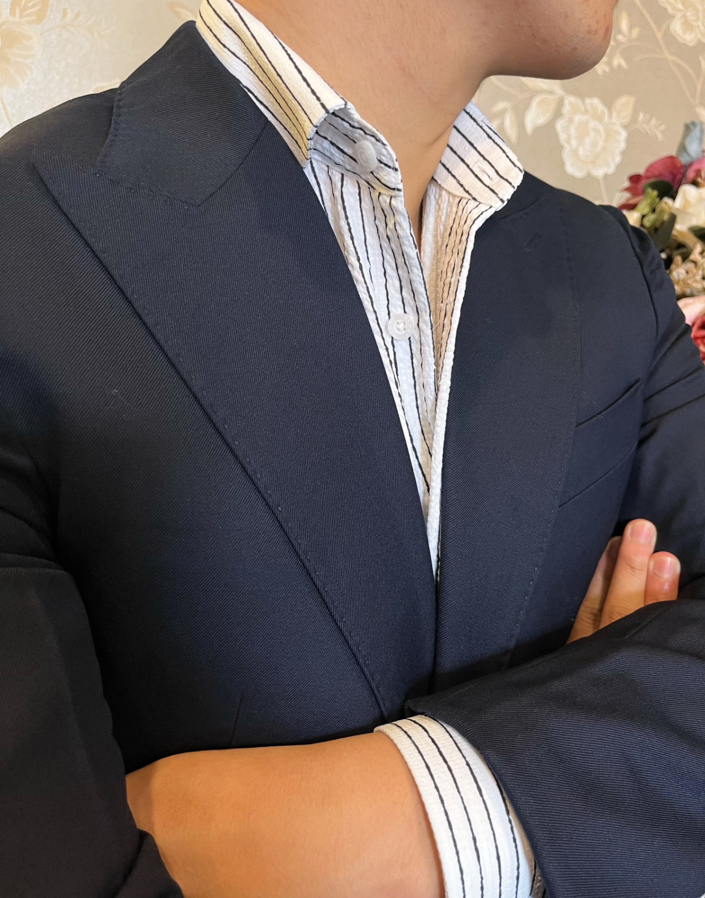 Vest xanh tt - vải dày dệt chéo