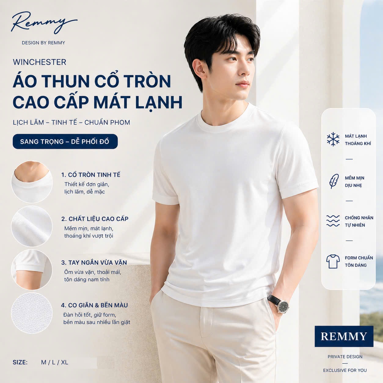 AF cổ tròn , màu trắng trơn #396