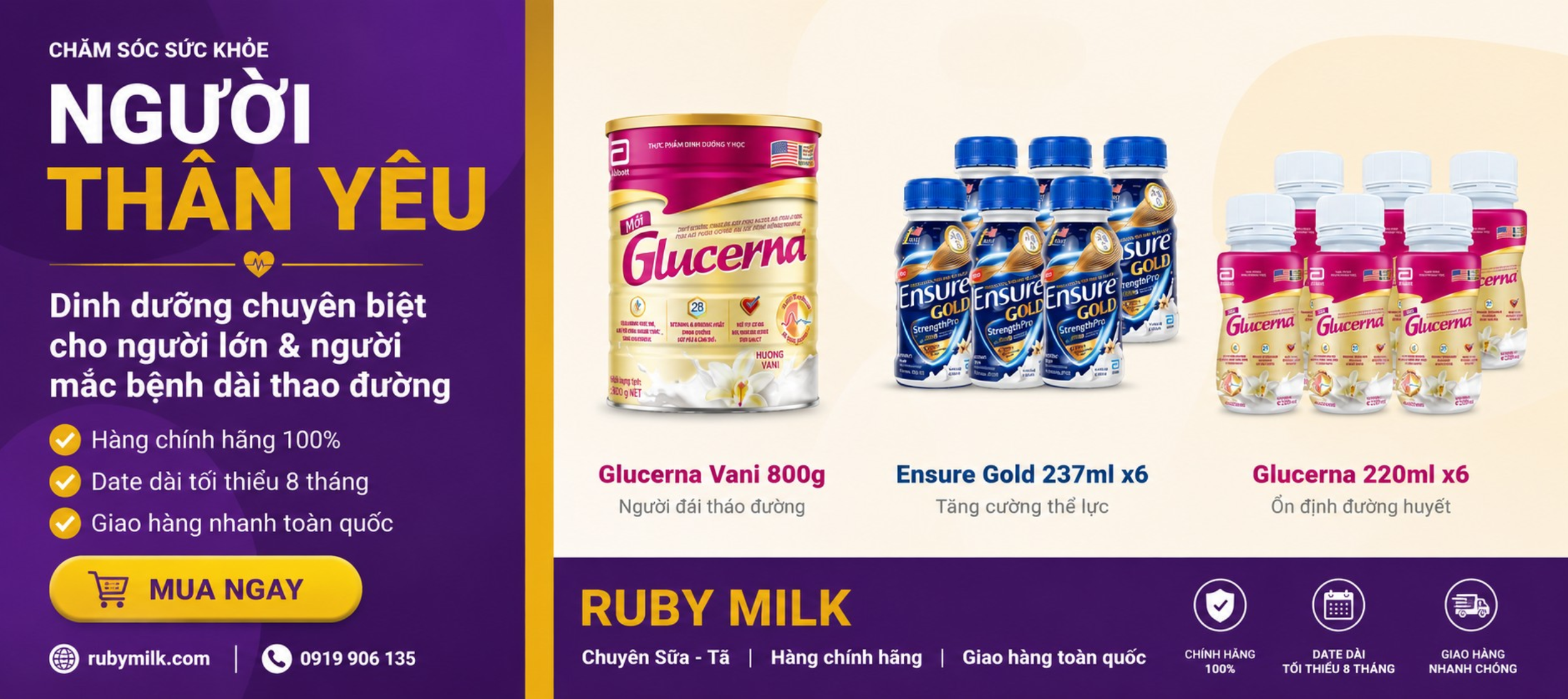 Banner sữa ng lớn