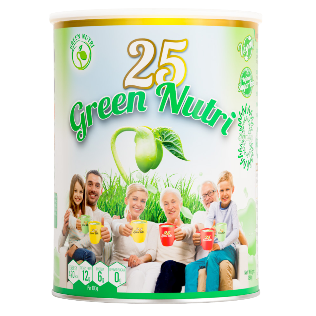 Sữa Hạt 25 Green Lon 750g – Ngũ Cốc Thuần Chay Dinh Dưỡng