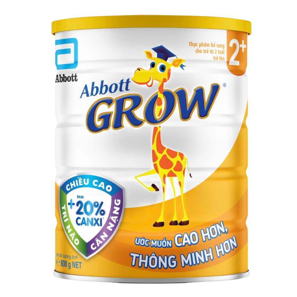 Sữa Bột Abbott Grow 2+ Lon 800g - Cho bé từ 2 tuổi trở lên
