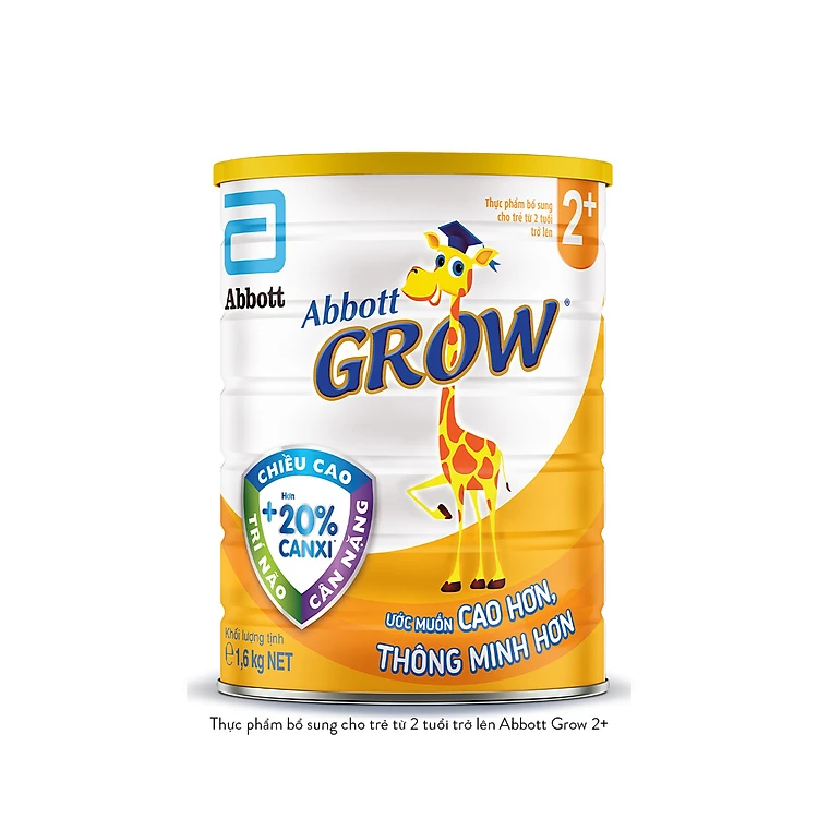 Sữa Bột Abbott Grow 2+ Lon 800g - Cho bé từ 2 tuổi trở lên