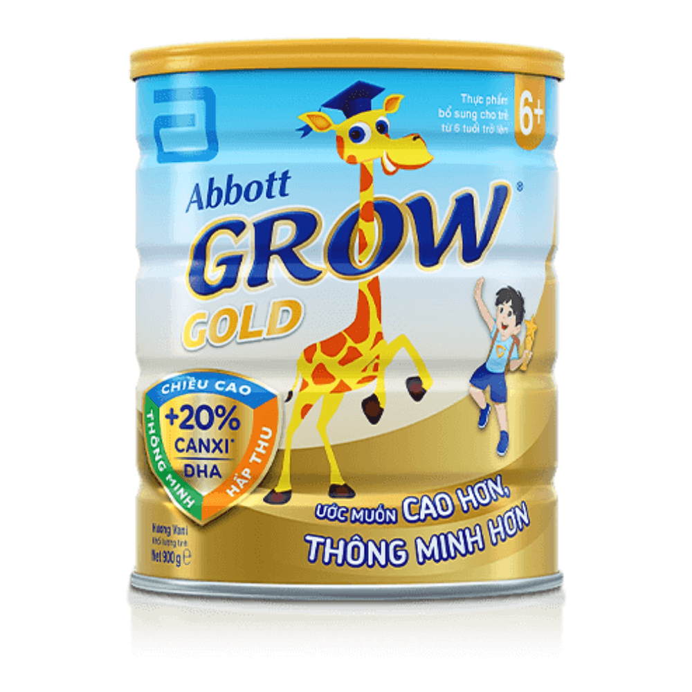 Sữa bột Abbott Grow Gold 6+Hương Vani 800g (Trên 6 tuổi)