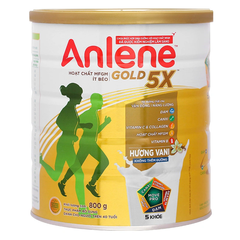 Sữa Anlene 5X Lon 800g – Dinh Dưỡng Khỏe Cơ Xương Khớp