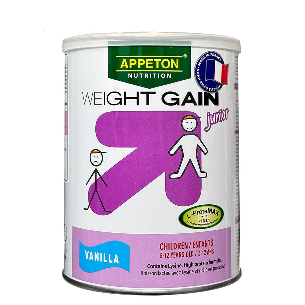 Sữa Bột Appeton Junior Vani Lon 450g – Tăng Cân Cho Trẻ Gầy