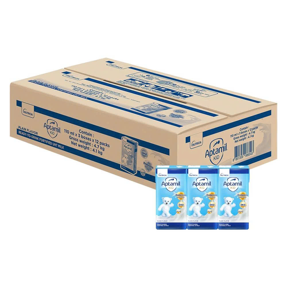 Thùng Sữa Pha Sẵn Aptamil Kid 110ml (36 Hộp) – Dinh Dưỡng Toàn Diện