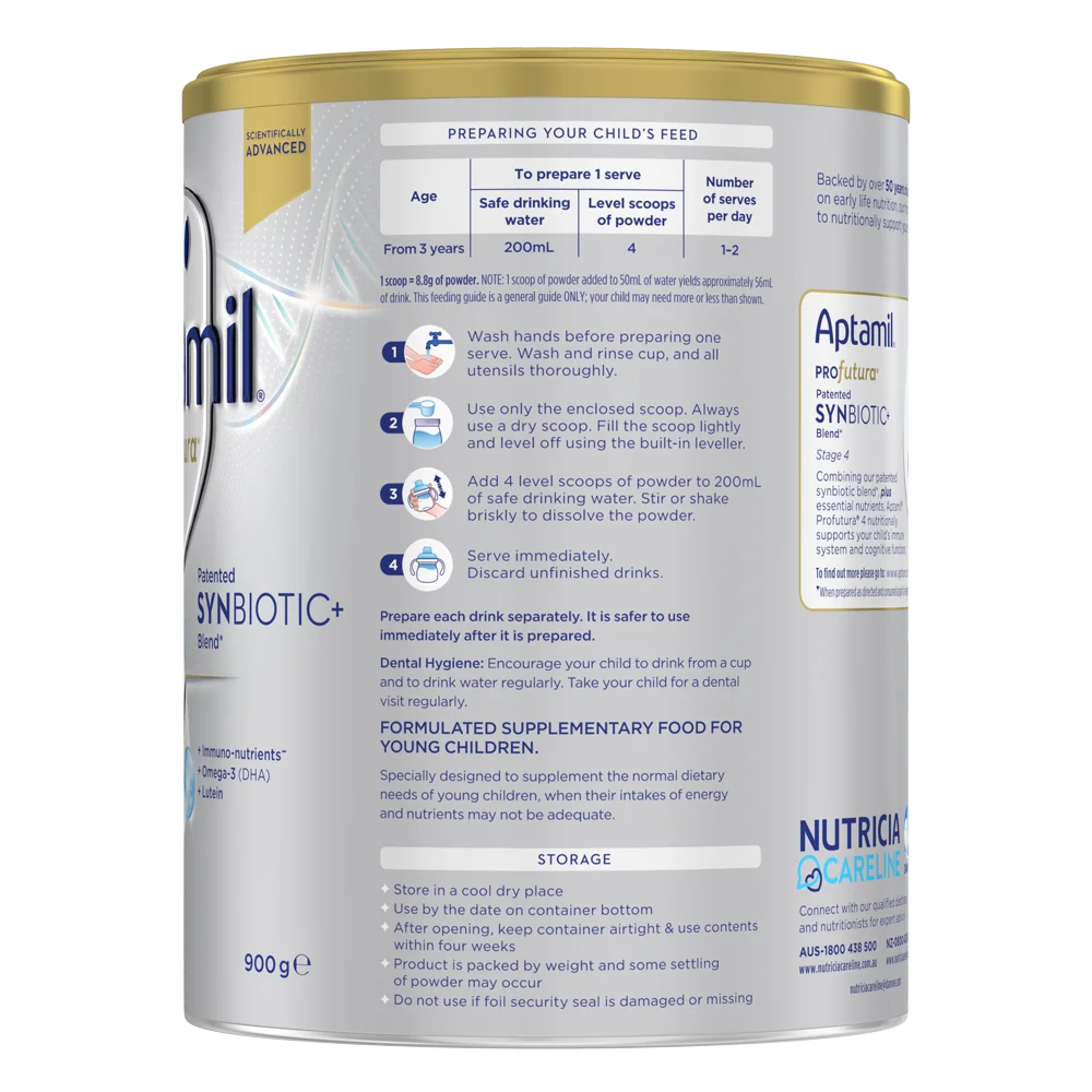 Sữa Aptamil Profutura Úc số 4 900g (Trên 3 tuổi)