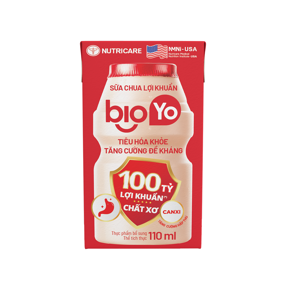 Thùng 24 Hộp Sữa chua lợi khuẩn Bioyo 110 ml