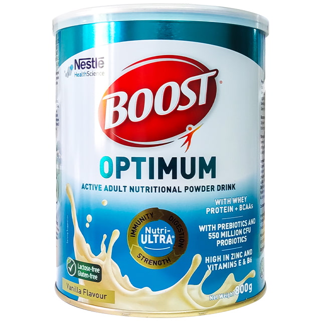 Sữa bổ sung vitamin khoáng chất cho cơ thể Boost Optimum Nestlé Lon 800g