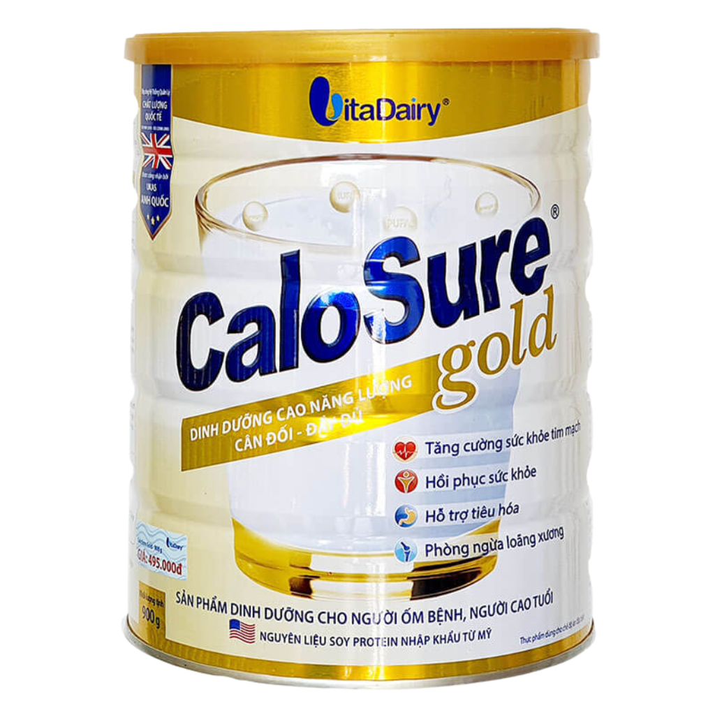 Sữa Calosure Gold Lon 900g – Dinh Dưỡng Vàng Cho Tim Mạch & Sức Khỏe