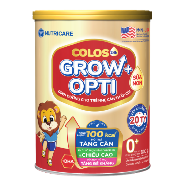 Sữa Nutricare Colos Opti 0+ 850g Cho Trẻ Thấp Còi 0-12 Tháng