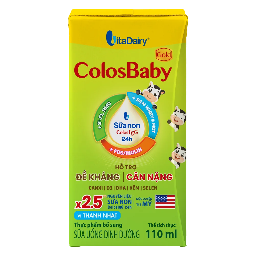 Thùng 48 Hộp Sữa bột pha sẵn Colosbaby 110ml (Cho bé trên 1 tuổi)