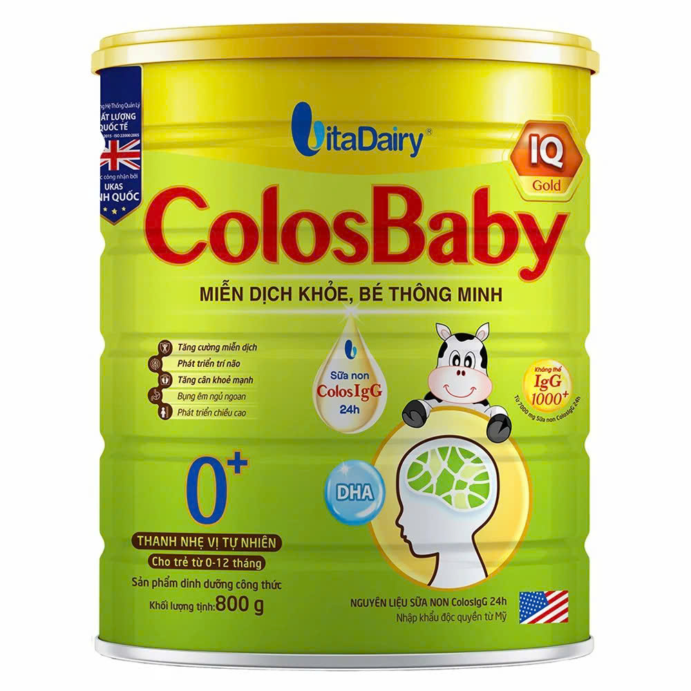 Sữa Colosbaby IQ Gold 0+ 800g (Cho bé 0-12 tháng)