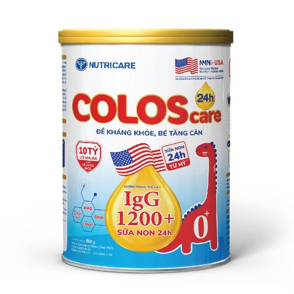 Sữa Bột ColosCare Sữa Non 24h 0+ 800g (0-12 Tháng)
