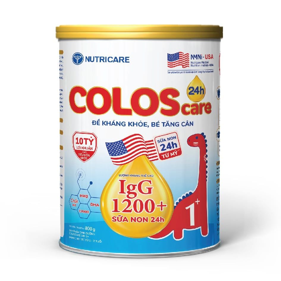Sữa Bột ColosCare Sữa Non 24h 1+ 800g (1-2 Tuổi)